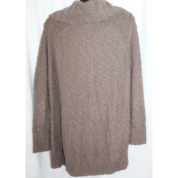 MOTH Womens Brown Taupe Chunky Knit Envelope Neck Pullover Sweater L - Picture 5 of 6